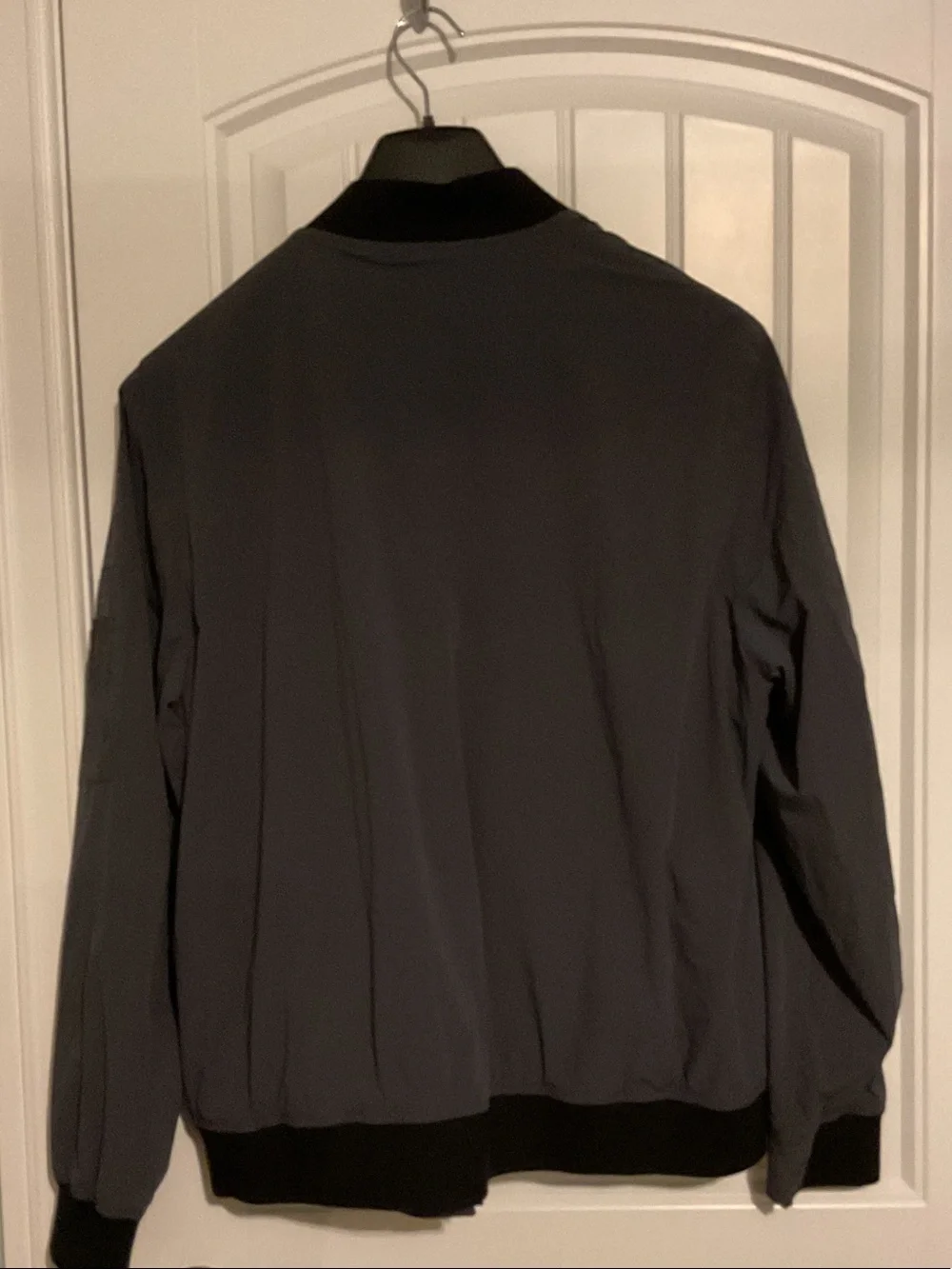 Banana Republic Men's Charcoal Gray Bomber Jacket